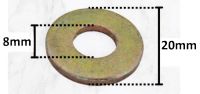 Ring plat 8x20mm